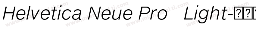 Helvetica Neue Pro   Light字体转换